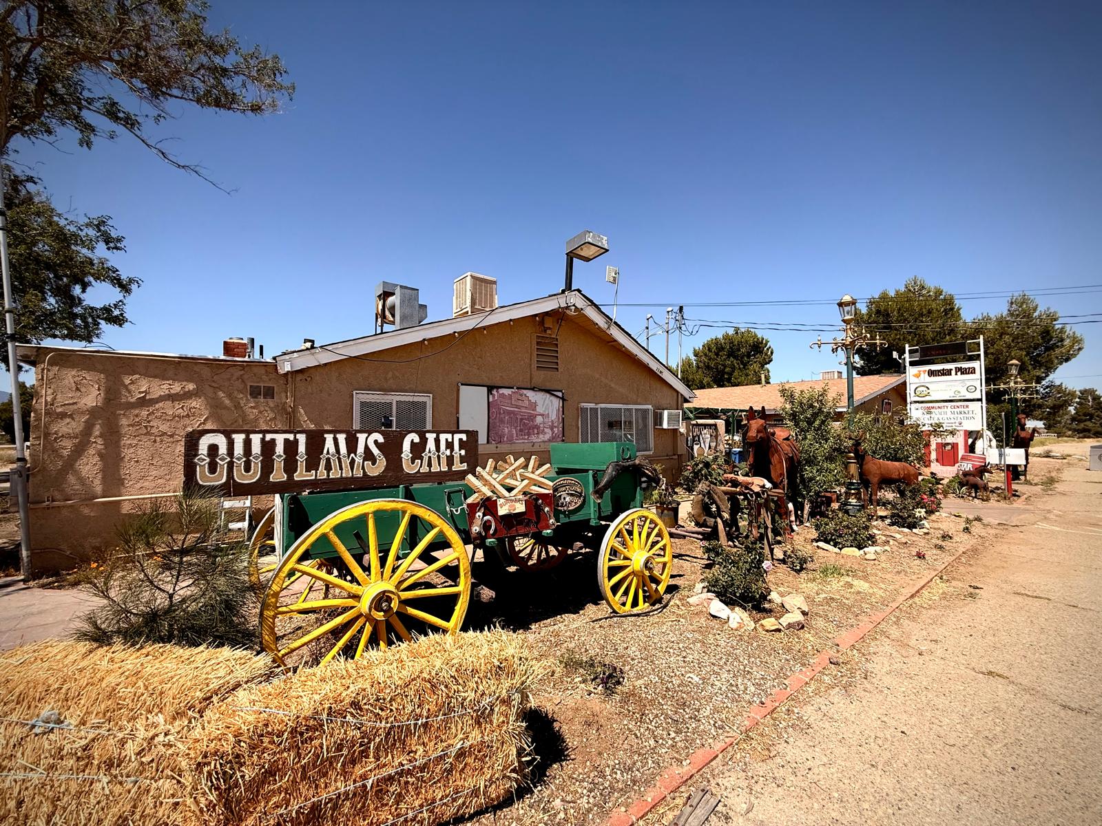 The Outlaws Cafe location dressed for the shoot